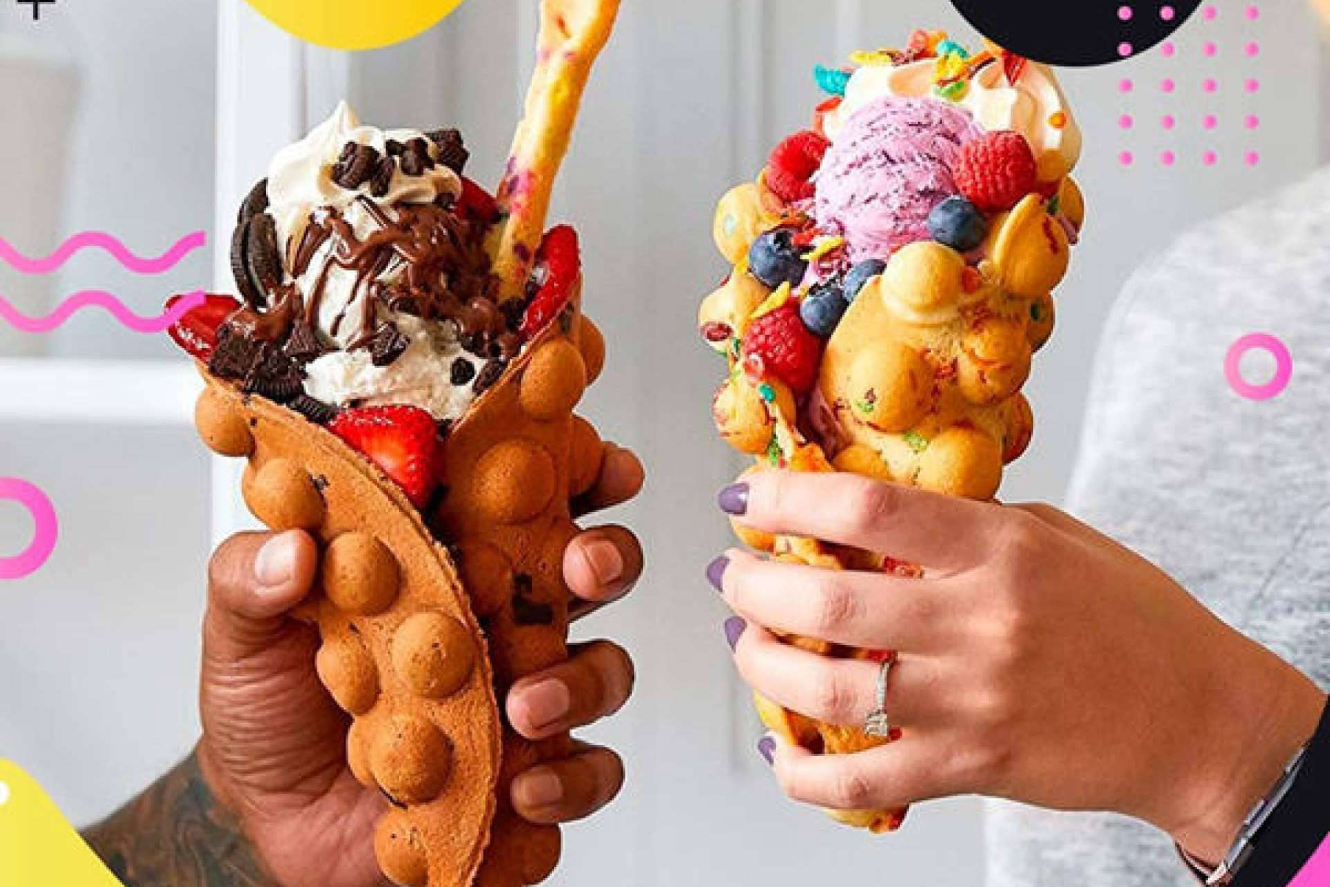 Llooly transforma el consumo de postres con su franquicia de bubble waffles y helados a la plancha