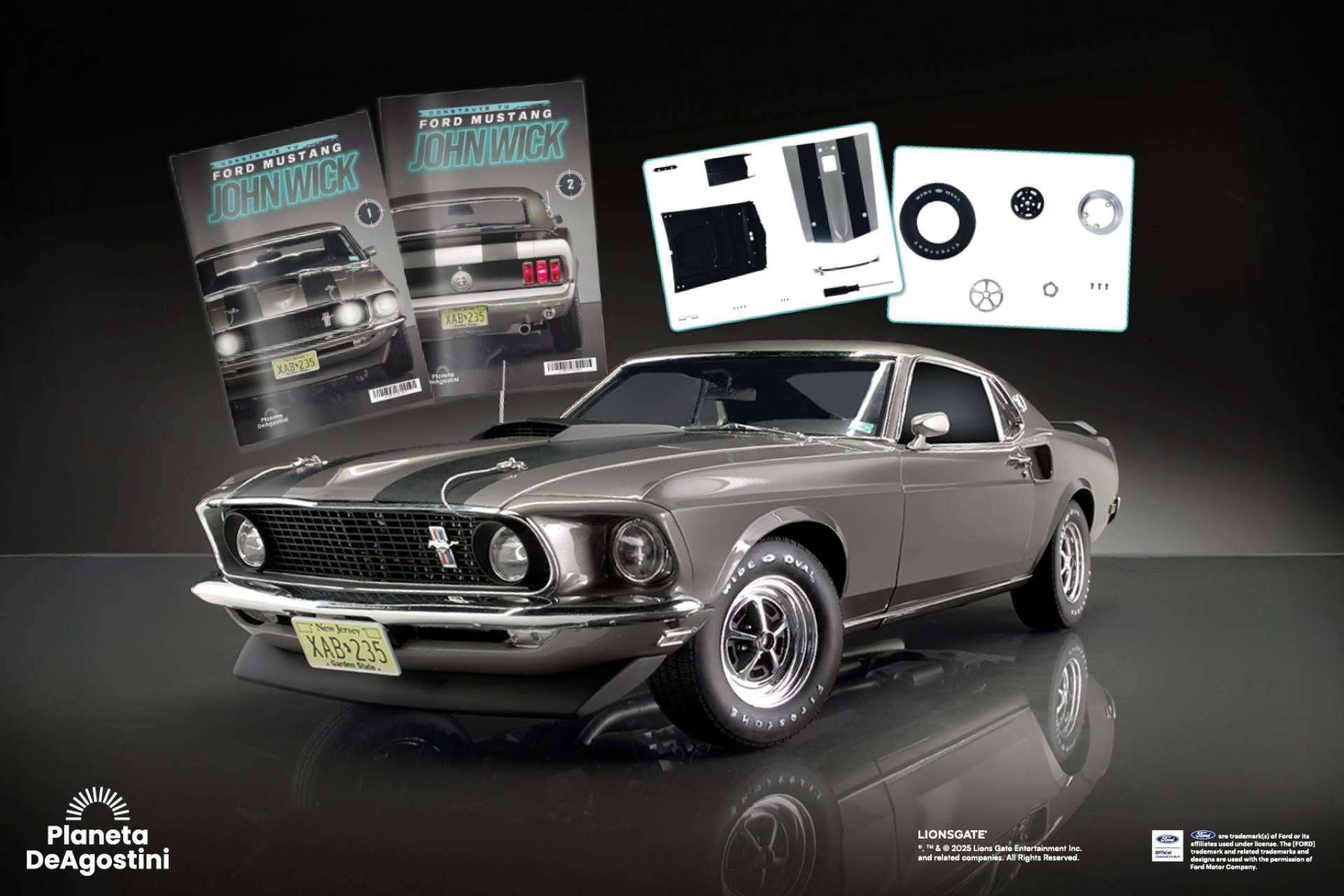 Planeta DeAgostini lanza la suscripción del modelo para construir del Ford Mustang 1969 de John Wick