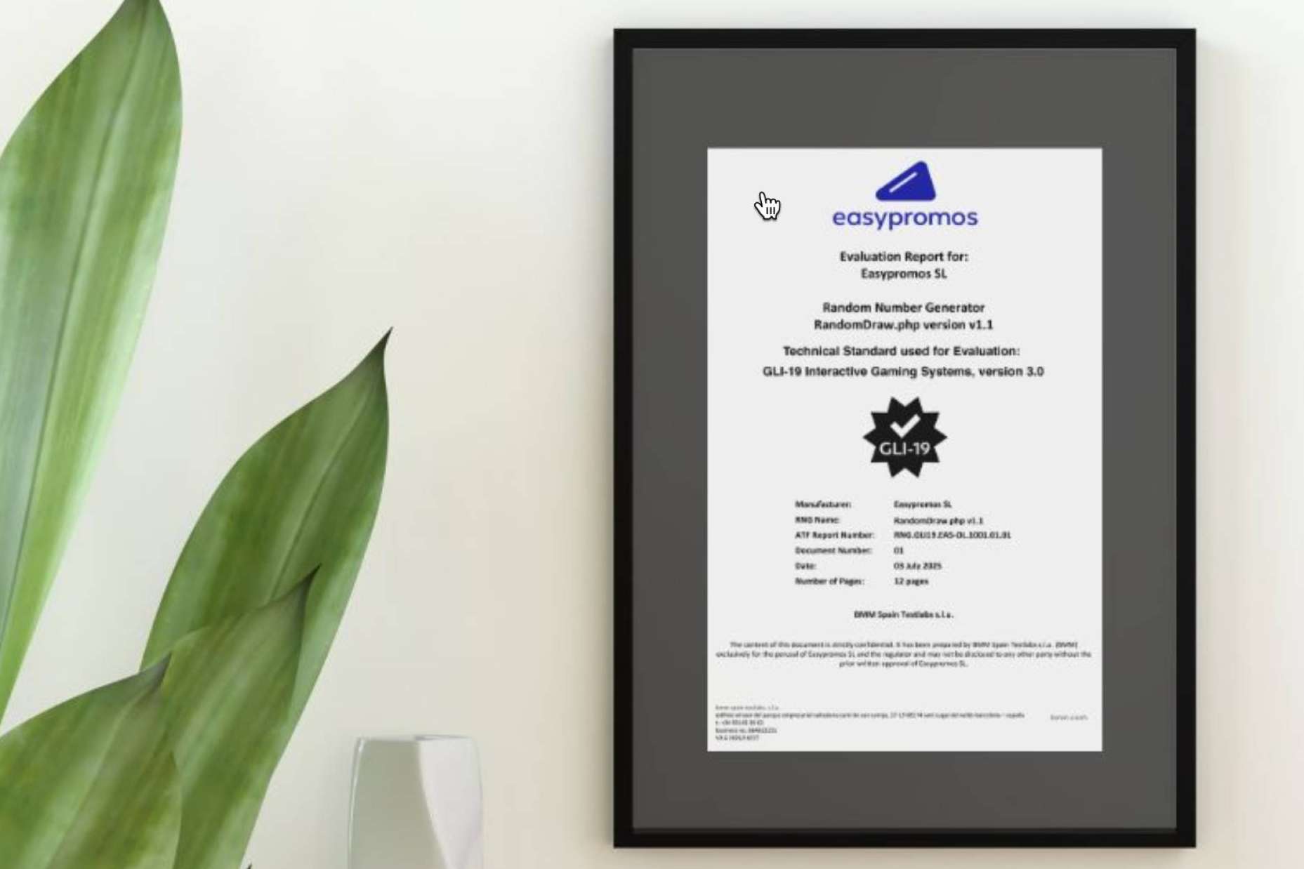 Easypromos certifica su sistema de sorteos online con el estándar internacional GLI-19