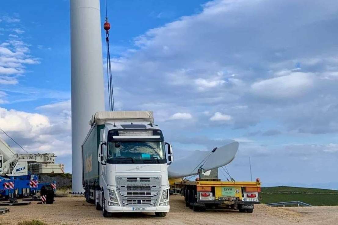El reto logístico de la energía verde como trasladar aspas imposibles