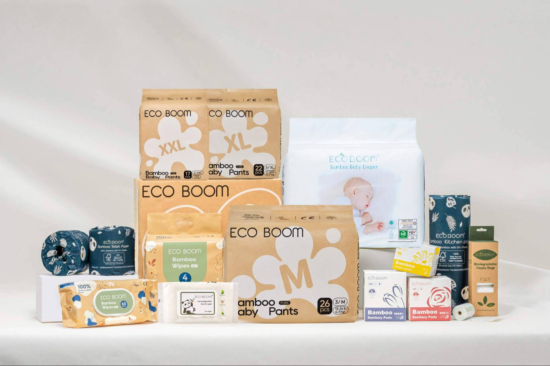 La solución ecológica y dermatológicamente testada de Eco Boom para bebés y el cuidado íntimo