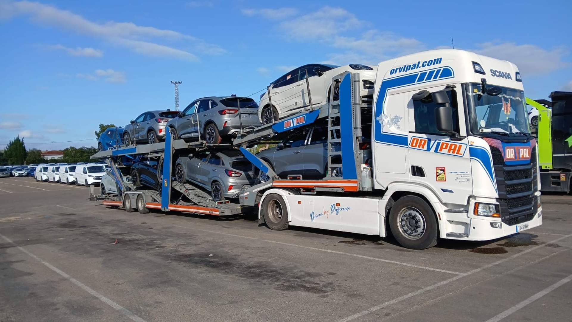 Orvipal lidera el transporte nacional e internacional de vehículos con servicios personalizados y control GPS