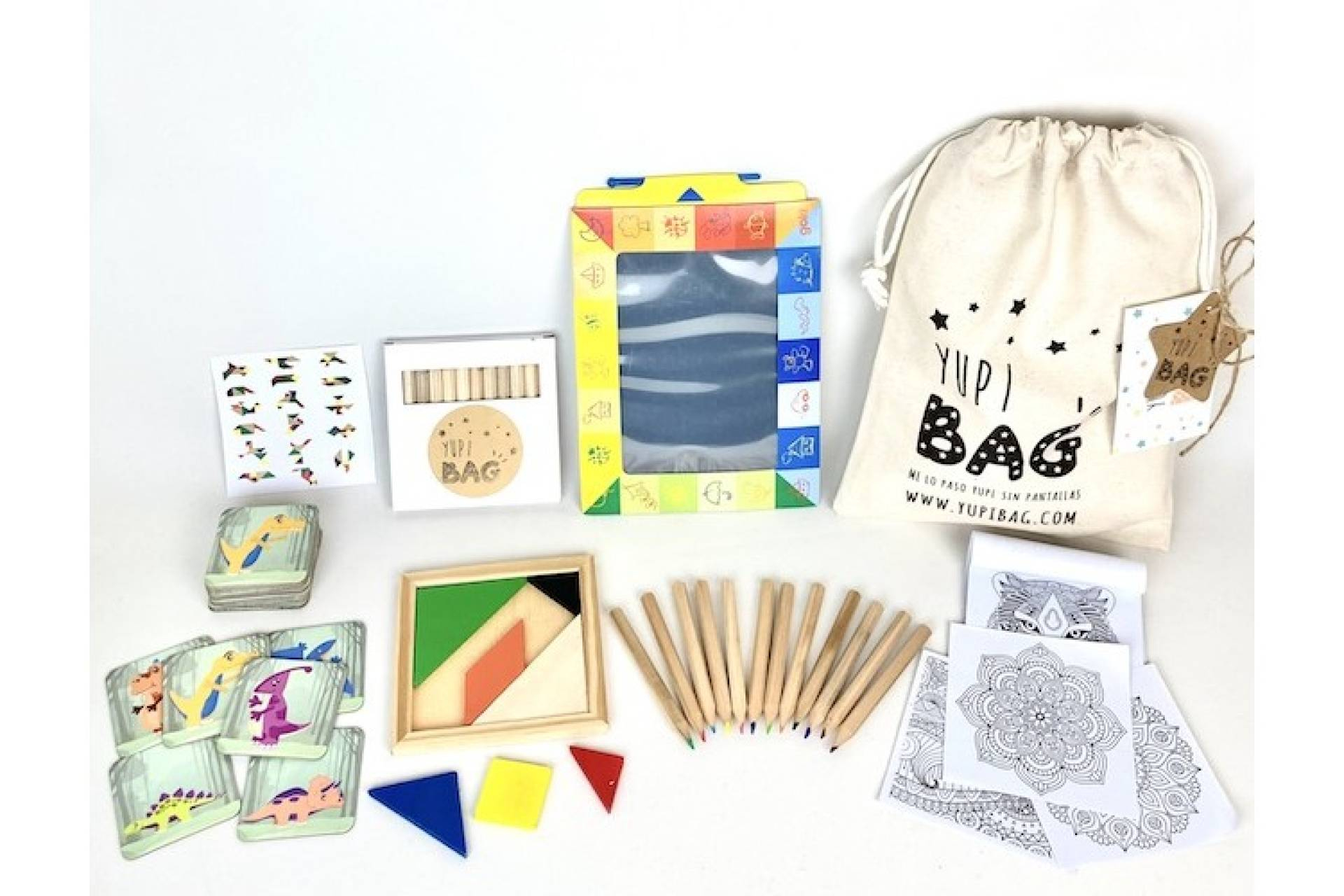 Detalles para niños en bodas que sí se usan; Yupibag convierte el regalo en juego educativo