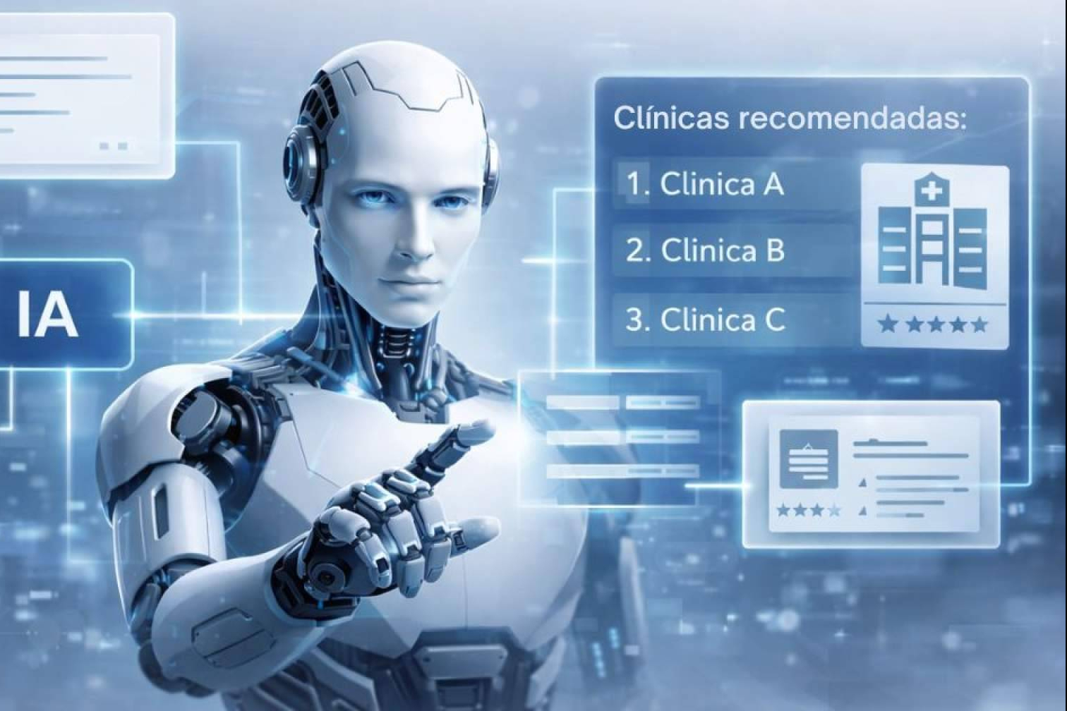 Estudio analiza cómo los sistemas de inteligencia artificial estructuran las recomendaciones de clínicas