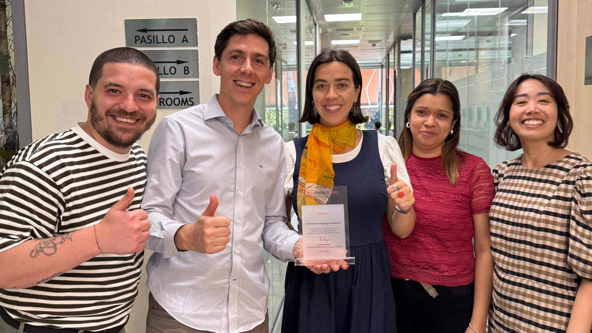 American Language Academy, reconocida en los premios LanguageCert 2026