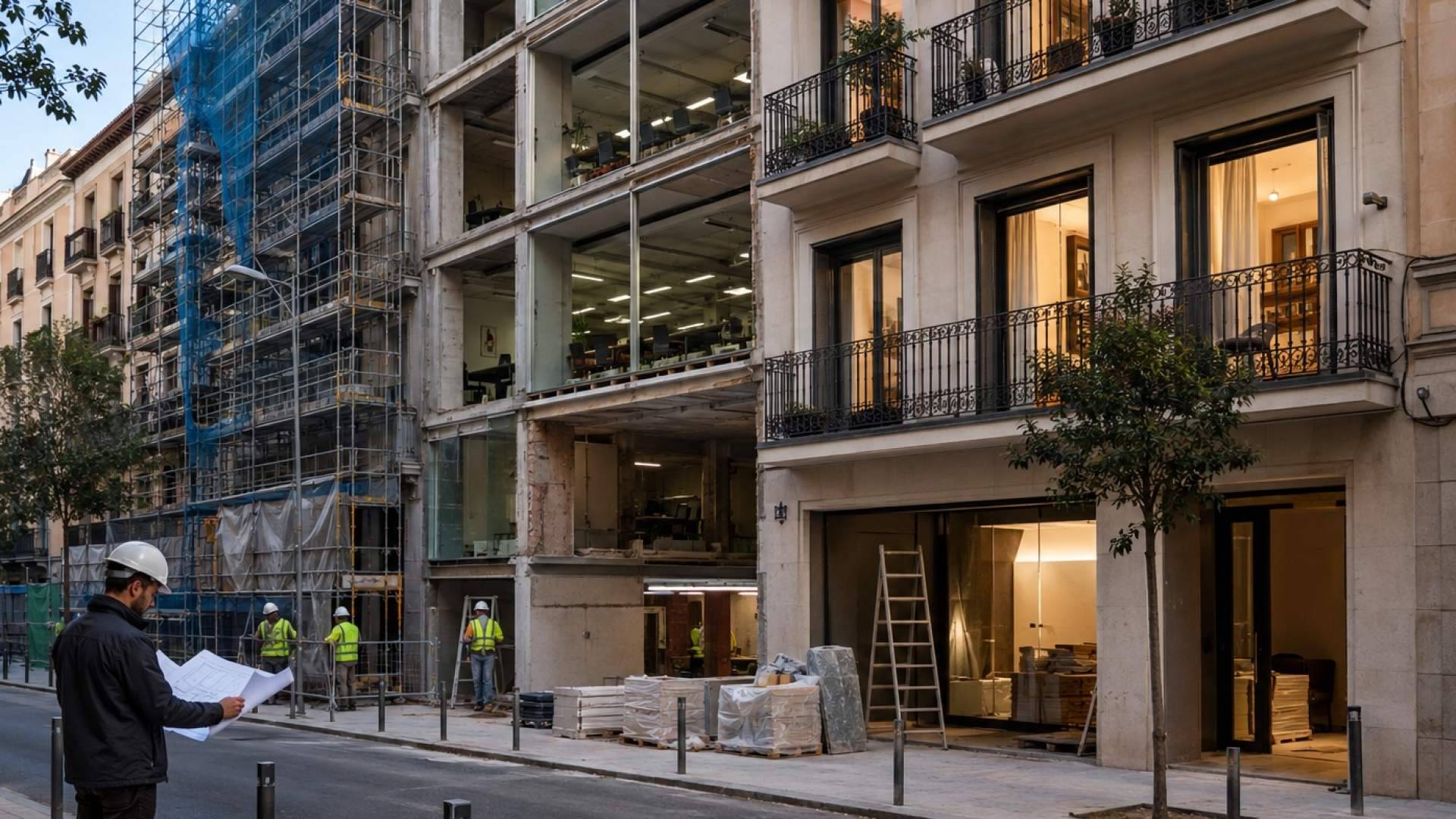 Oficinas en desuso, futuros pisos; la reforma de Madrid que abre una nueva vía para los propietarios