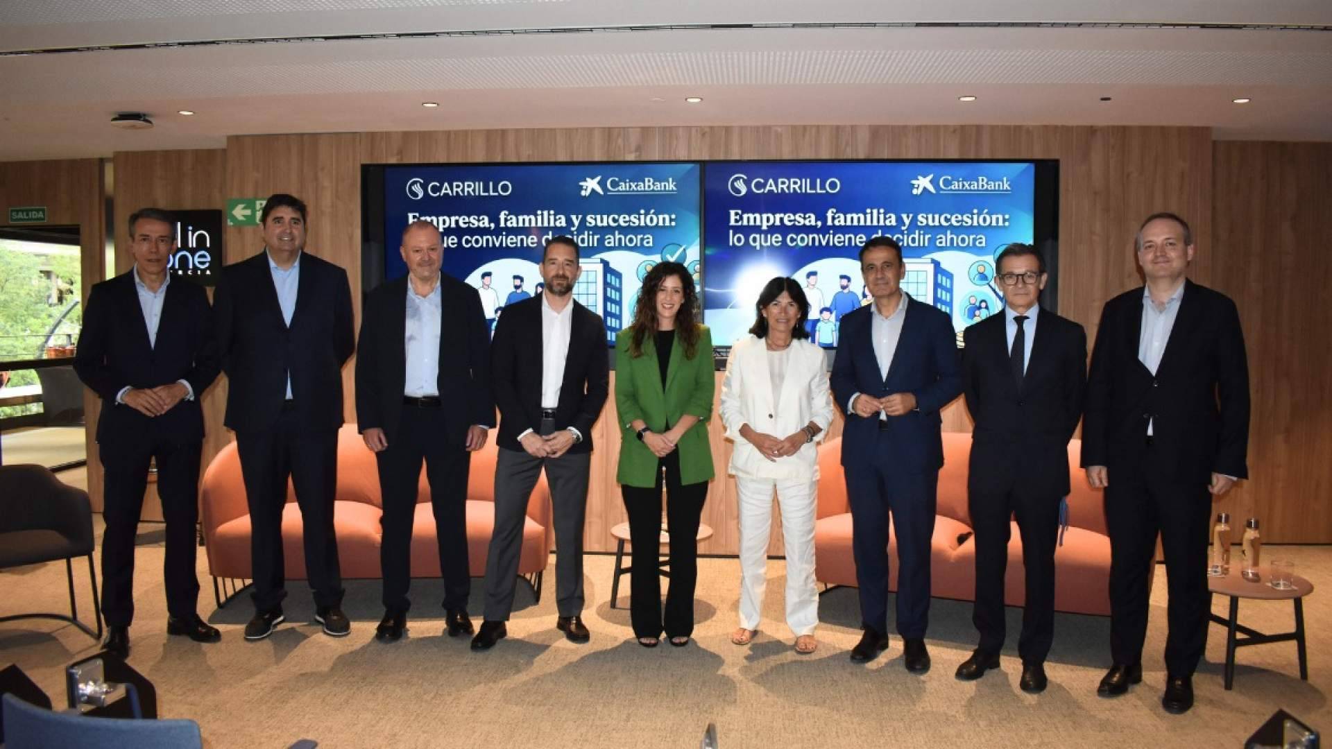 CaixaBank y Carrillo reúnen a empresarios y tratan retos de sucesión empresarial y protección familiar