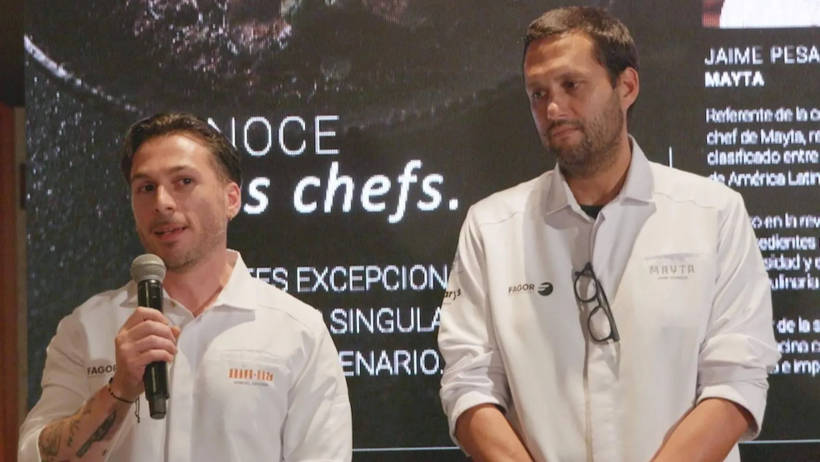 Samuel Naveira cocinó en Perú junto a Jaime Pesaque